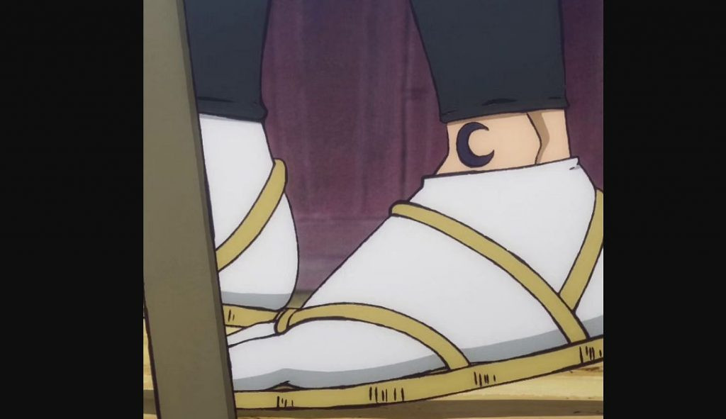 Kozuki Oden's Emblem Tattoo on a One Piece Character's Ankle, Symbolizing Loyalty and Heritage