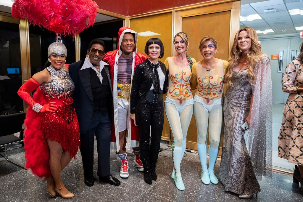 The Today Show stars all dressed up in the NBC studio in 2022
