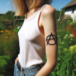 Anarchy tattoo, a simple yet bold statement