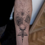 Aaron Rodgers tattoo with astrological symbols