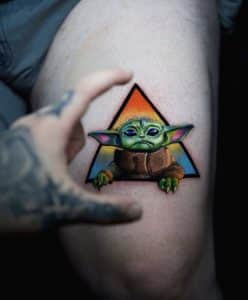 Color Tattoo Baby Yoda