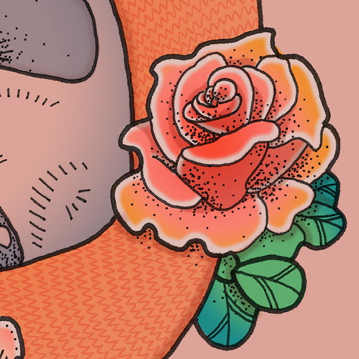Fox Tattoo Detail