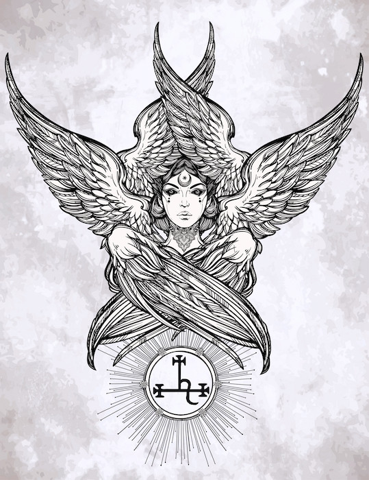 Ankle Angel Tattoo Showing Hope