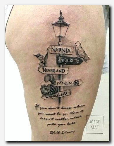 Literary quote and book tattoo