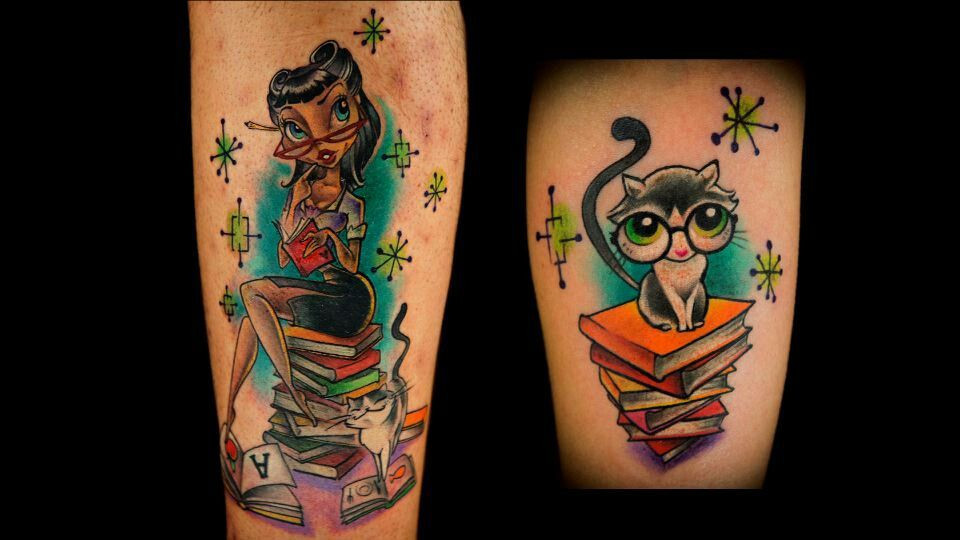 Sexy librarian tattoo