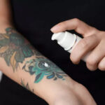 Cetaphil lotion on tattooed skin