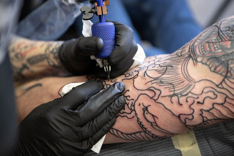 Tattoo scabbing stages