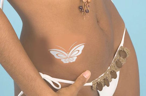 Silver butterflies tattoos