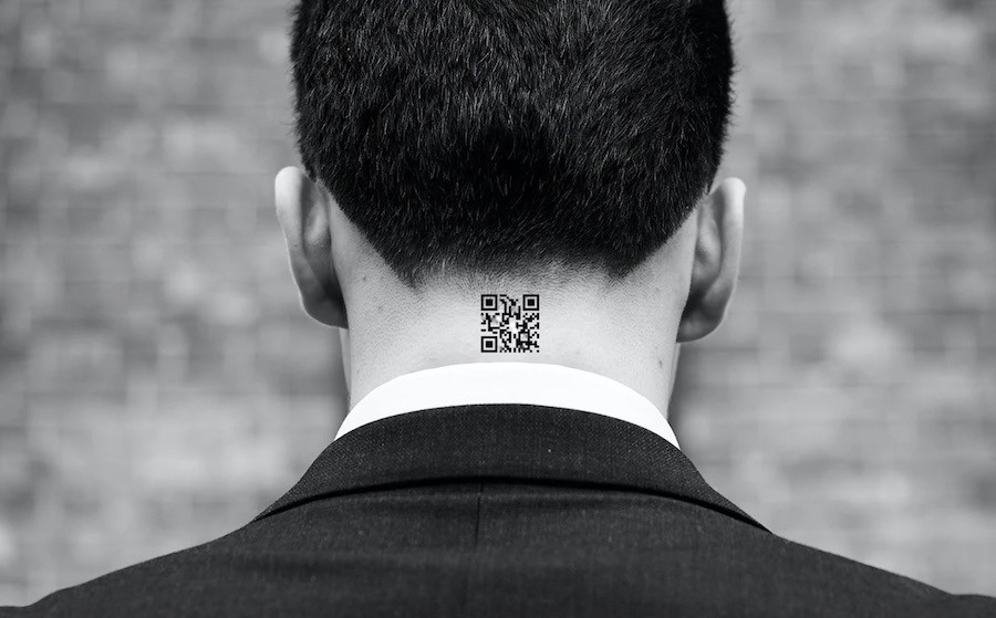 QR Code Tattoo on Wrist