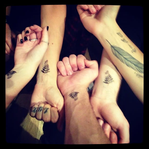 Niall Horan appears to have got new inking after posting this image on Instagram showing tattoo of a fern