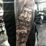 Tattoo art displayed on a person's arm
