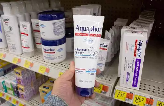 Aquaphor healing ointment for tattooed skin