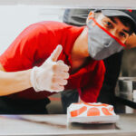 Chick-fil-A Employee Serving Food