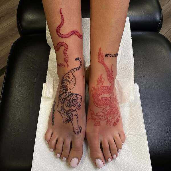 Choosing colors for your foot tattoo