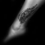 Cool Male Wing Ankle Tattoo Designs
