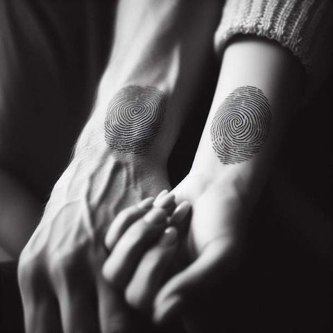 Couple fingerprint tattoo 3