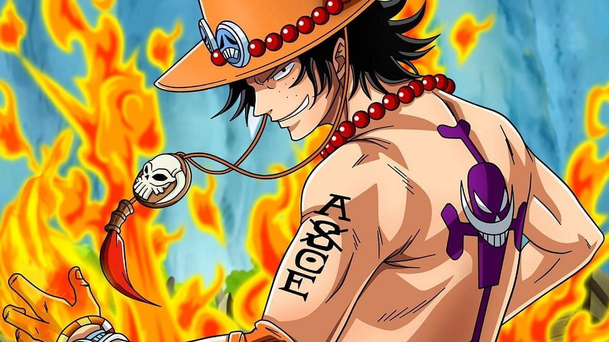 Ace D. Portgas proudly displays the Whitebeard Pirates' emblem on his back, symbolizing his unwavering loyalty and commitment to the crew.