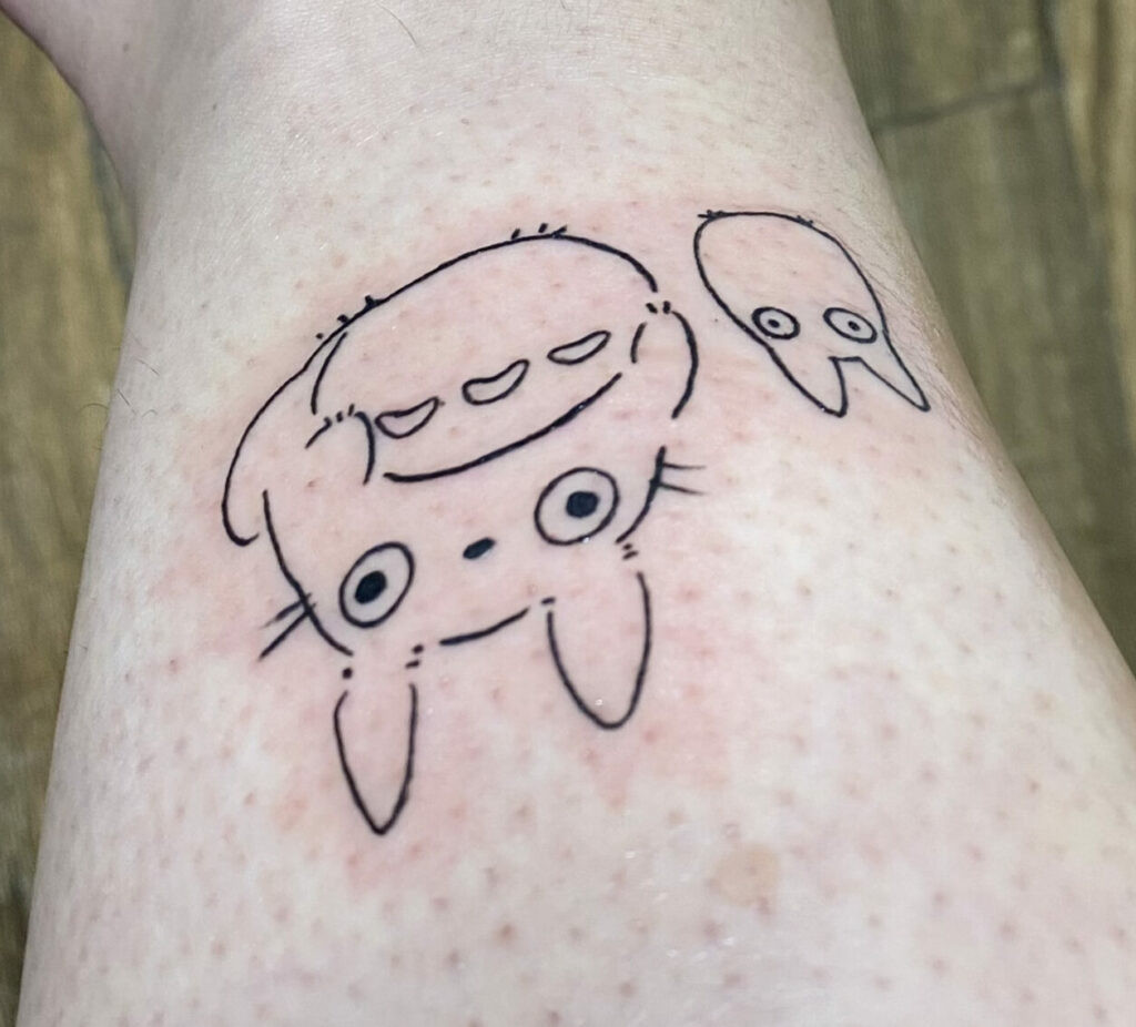 shoulder and neck tattoo