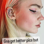 Grimes shared her face tattoo