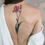 Detailed Rose Design Down The Spine