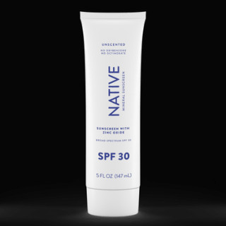 Native Mineral Sunscreen provides mineral-based, unscented sun protection for healed tattoos.