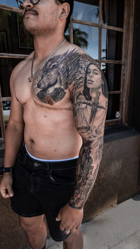 XXL Sleeve and Chest Tattoo Price