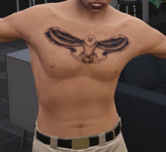 GTA 5 torso tattoo with an American dream theme, showcasing patriotism and ambition, ideal for characters with strong national pride