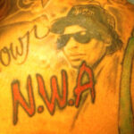 Wilson Chandler's Eazy-E tattoo as a tribute to his childhood hero