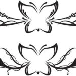 Woman with lotus flower tattoo on her back