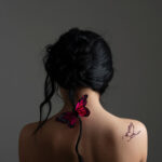Butterfly transformation tattoo