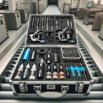 Tattoo artist packing equipment with care