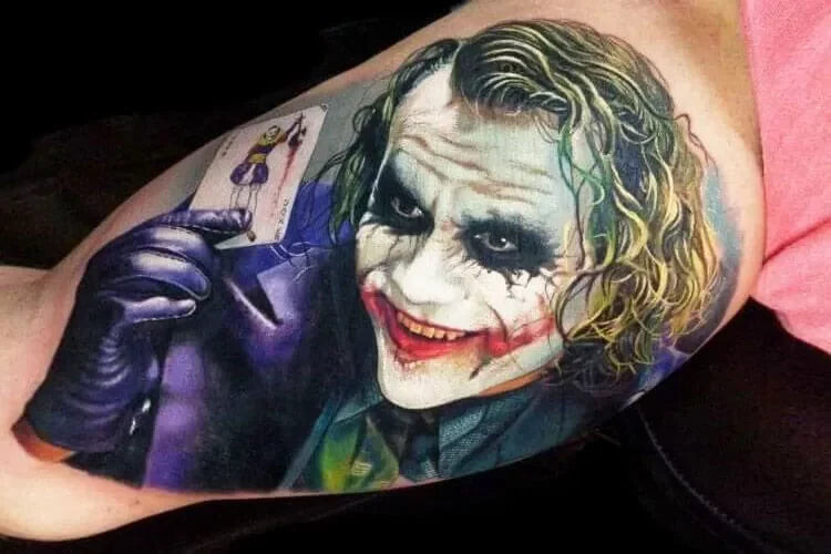 Heath Ledger Joker Tattoo