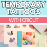 Mirrored temporary tattoo design setting for Cricut