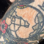 Fresh tattoo with vibrant colors