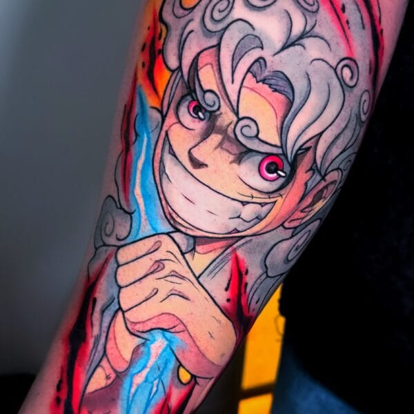 Large Color Anime Tattoo Price