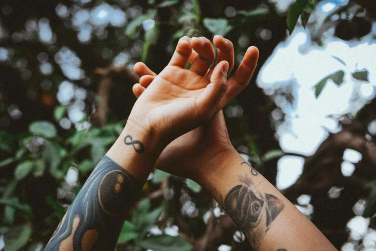 Infinity tattoo on wrist