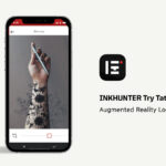 Inkhunter app AR try-on tattoos app screen