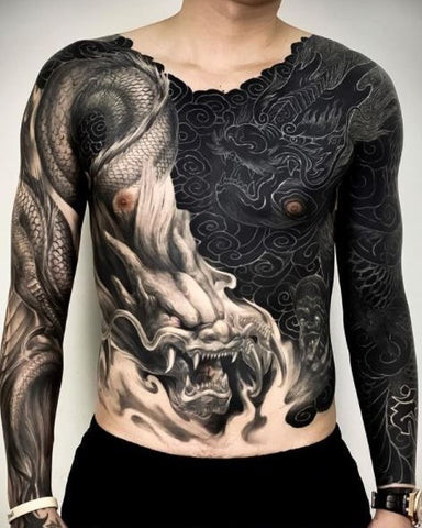 Japanese Chest Tattoo