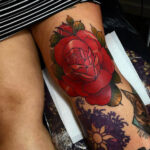 Knee cap tattoo by Hanah Elizabeth