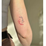 Koi fish father daughter tattoo idea