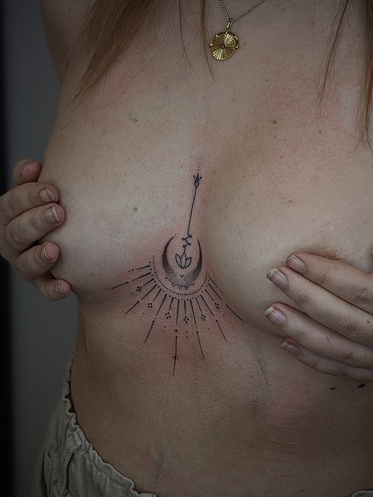 Sternum tattoo