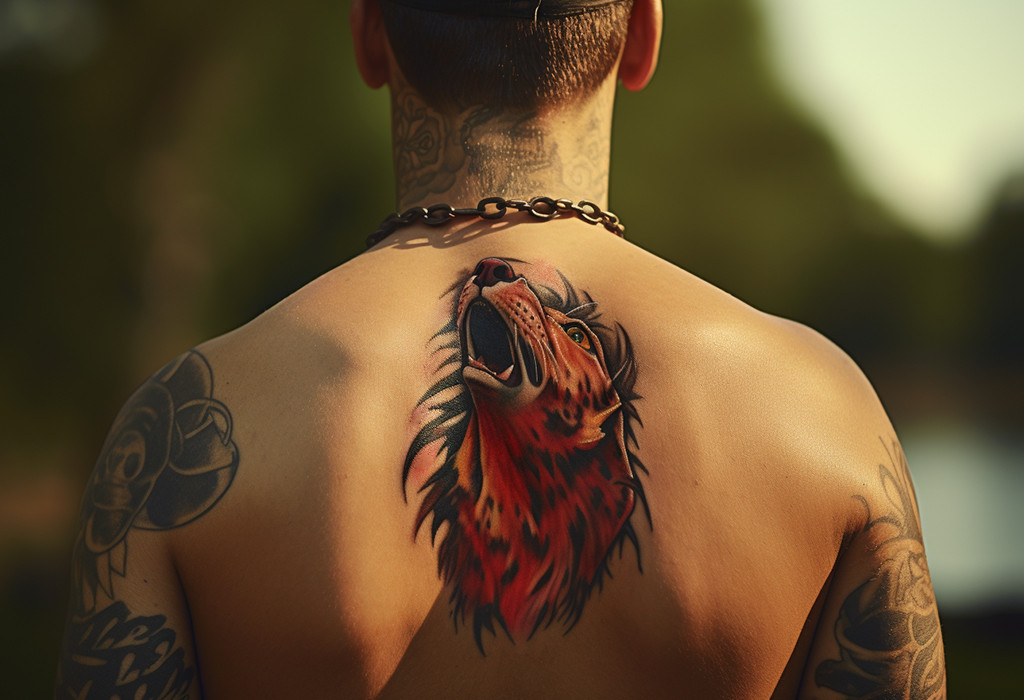 Male back tattoos