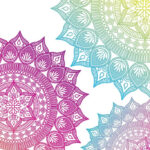 Mandala tattoo design featuring intricate, symmetrical patterns radiating from a central point