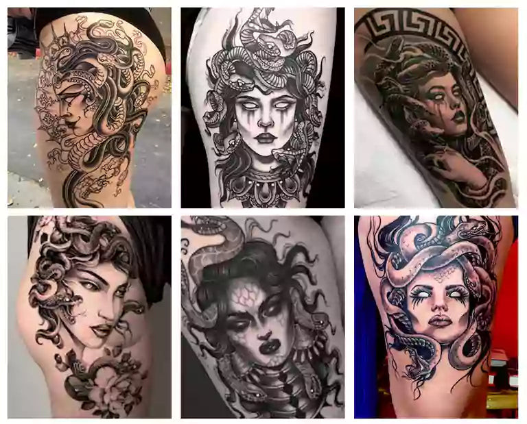 Medusa tattoo design showcasing female power