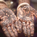 Henna tattoo on a girl's hand