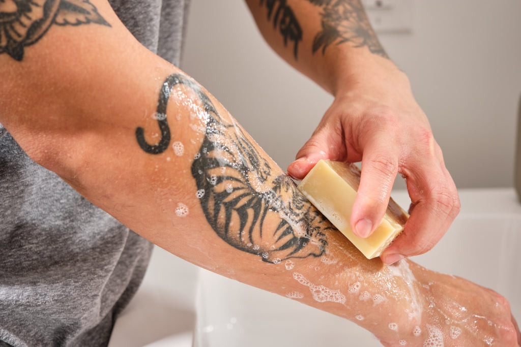 Unscented soap for tattoos