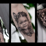 Daniel Silva Tattoo Work - A blend of realism, geometric shapes, and animal imagery