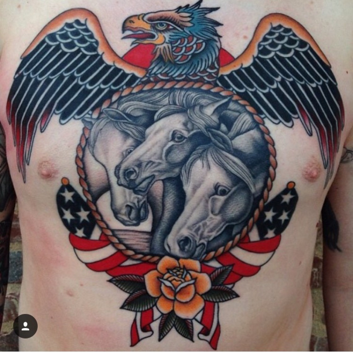 Pharaohs Horses Tattoo