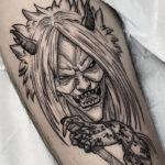 Reaper Death Seal Tattoo Design with Intricate Details