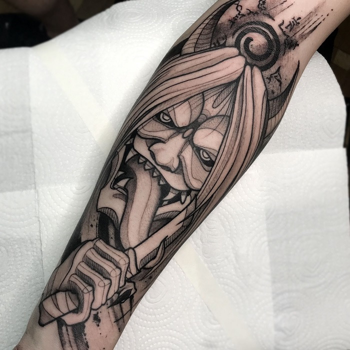 Reaper Death Seal Tattoo Idea 9